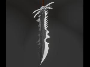 Fantasy sword Low-poly Modelo 3D