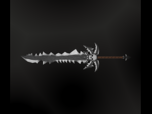 Fantasy sword Low-poly Modelo 3D