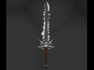 Fantasy sword Low-poly Modelo 3D