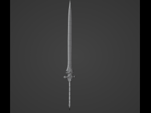 Dark sword PBR Low-poly 3D Модель