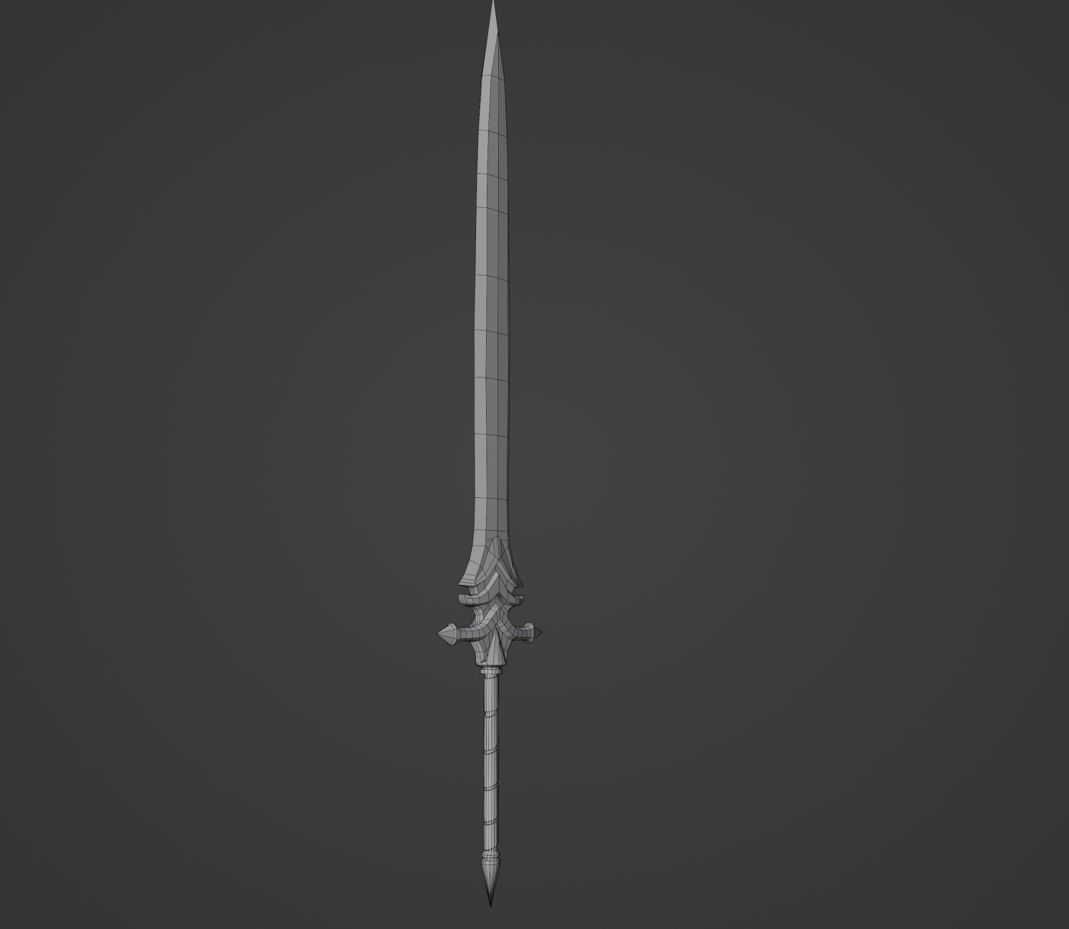 Dark sword PBR Low-poly 3D Model in Heavy Weapon 3DExport