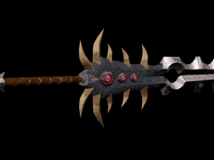 Fantasy sword PBR Low-poly 3D Model