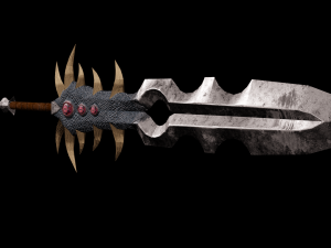 Fantasy sword PBR Low-poly 3D मॉडल