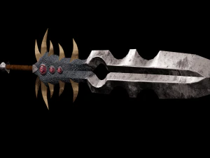 Fantasy sword PBR Low-poly 3D Model