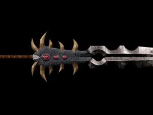 Fantasy sword PBR Low-poly 3D Model