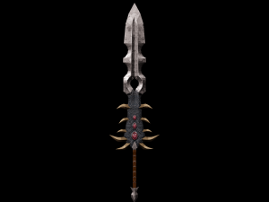 Fantasy sword PBR Low-poly 3D मॉडल