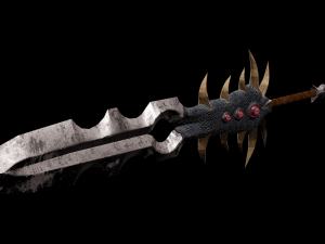 Fantasy sword PBR Low-poly 3D मॉडल