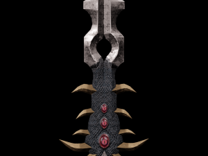 Fantasy sword PBR Low-poly 3D मॉडल