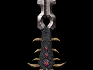 Fantasy sword PBR Low-poly 3D Model