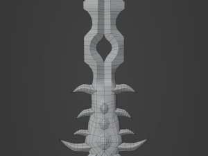 Fantasy sword PBR Low-poly 3D मॉडल
