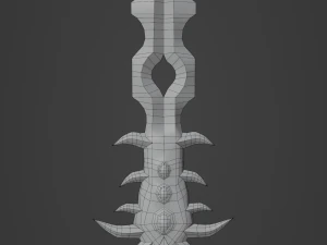 Fantasy sword PBR Low-poly 3D Model