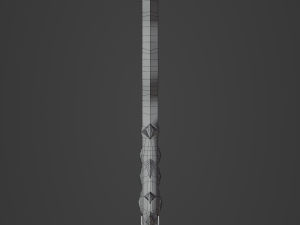 Fantasy sword PBR Low-poly 3D मॉडल
