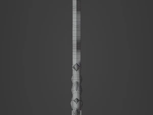 Fantasy sword PBR Low-poly 3D Model