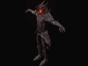 Knight PBR Low-poly 3D Model
