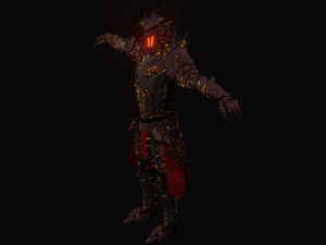 Knight PBR Low-poly 3D Model