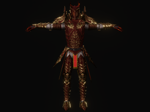 Knight PBR Low-poly 3D Model