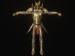 Knight PBR Low-poly 3D Model