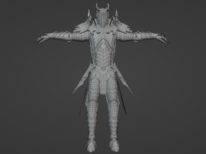 Knight PBR Low-poly 3D Model