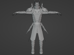 Knight PBR Low-poly 3D Model