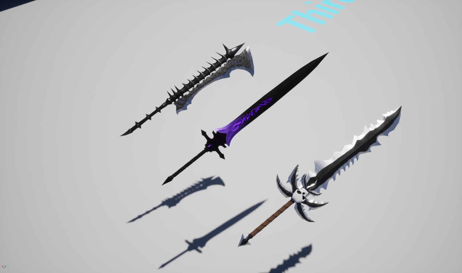 Dark sword PBR Low-poly 3D Model in Heavy Weapon 3DExport