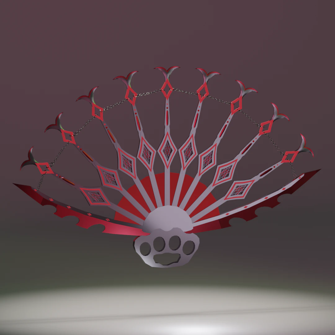 Assassin fan 3D Model .c4d .max .obj .3ds .fbx .stl .blend 