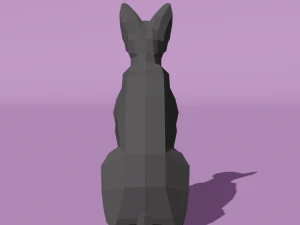 Low-poly cat 3D Model