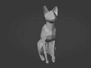 Low-poly cat 3D Model