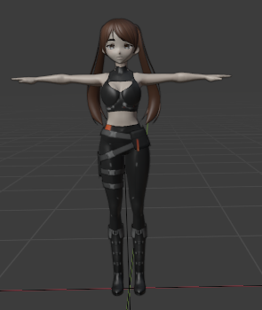 Anime girl873 3D Model .c4d .max .obj .3ds .fbx .stl .blend