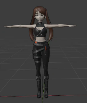 Anime girl873 3D Model .c4d .max .obj .3ds .fbx .stl .blend 