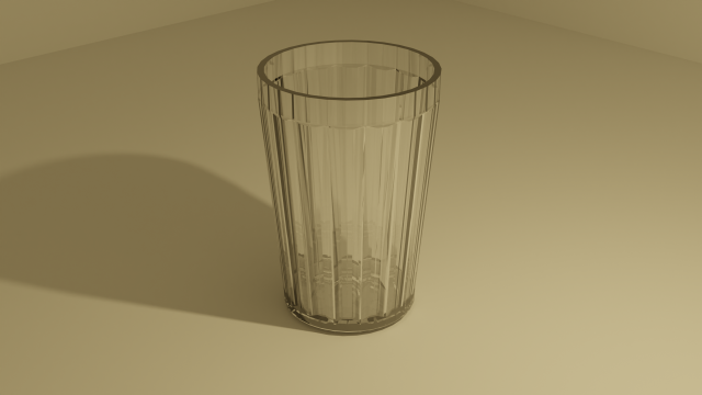 USSR Faceted Glass Model 3D .c4d .max .obj .3ds .fbx .stl .blend 