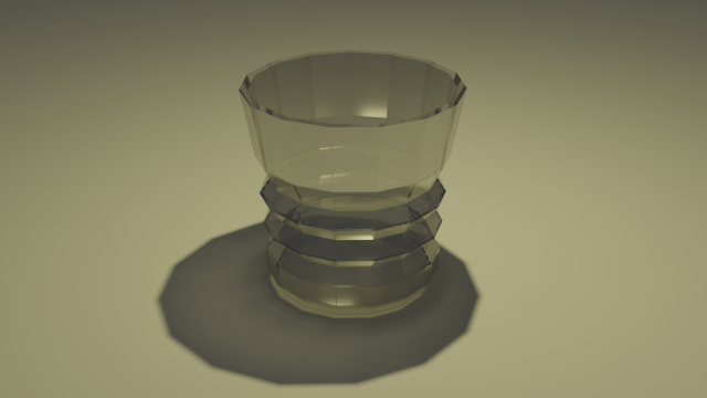 Glass cup with facets Modèle 3D .c4d .max .obj .3ds .fbx .stl .blend 