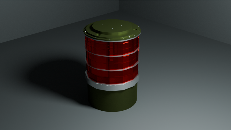 ALQ-144 IRCM Model 3D .c4d .max .obj .3ds .fbx .stl .blend 