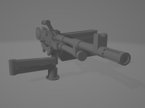FN MAG GPMG Modello 3D