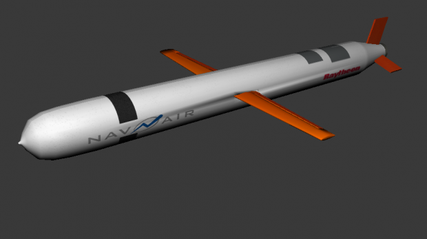 Missile BGM-109 Tomahawk 3D Model .c4d .max .obj .3ds .fbx .stl .blend 