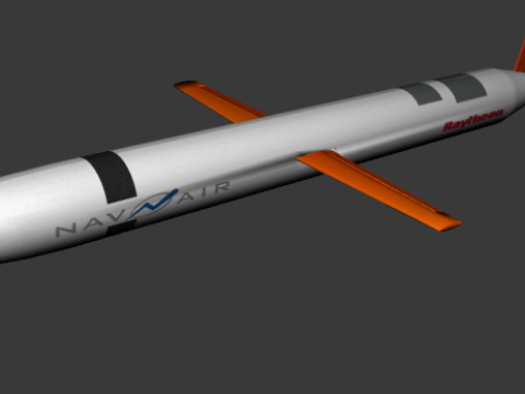 Missile BGM-109 Tomahawk Modello 3D