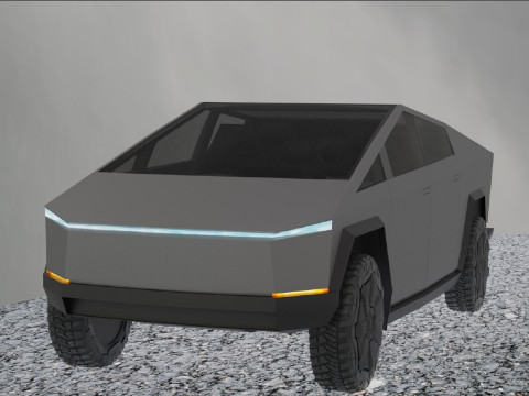 Tesla CyberTruck 3D मॉडल