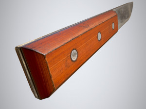 Old Scratched Knife Game-Ready Modelo 3D