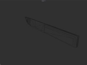 Old Scratched Knife Game-Ready Modelo 3D
