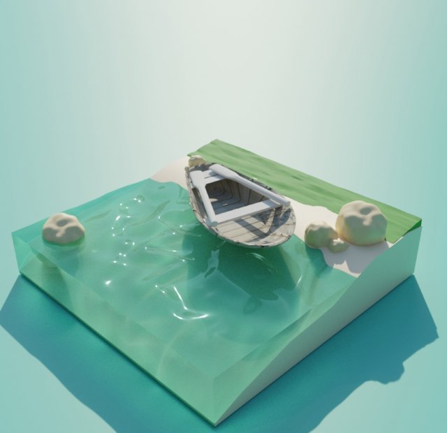 3d island model 3D Модель .c4d .max .obj .3ds .fbx .stl .blend 