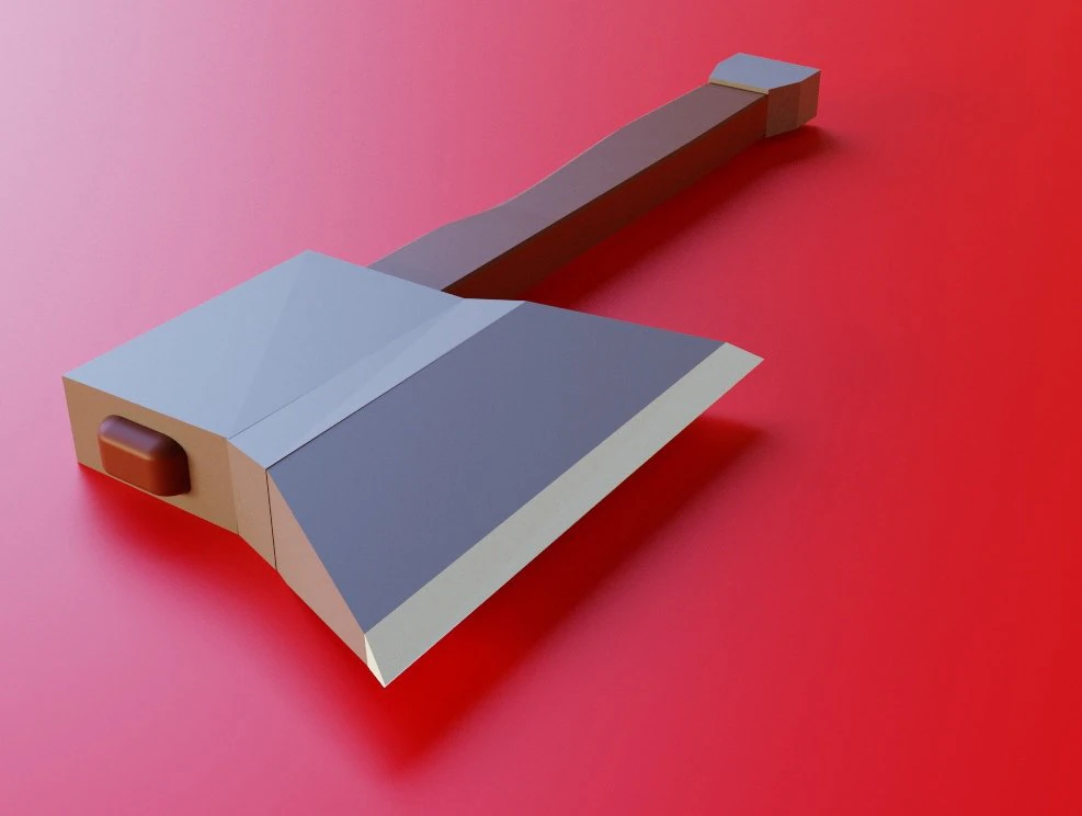 3d axe model 3D Model .c4d .max .obj .3ds .fbx .stl .blend