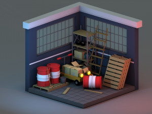 Isometric Warehouse Modelo 3D