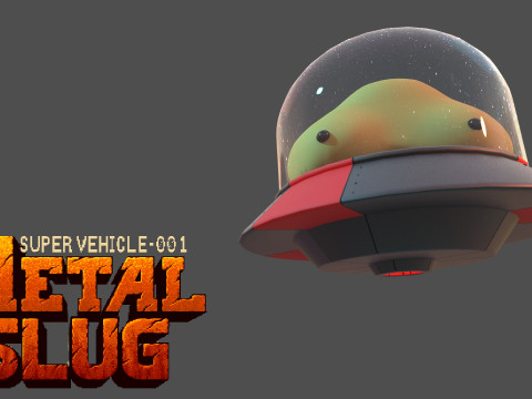 Nave Metal Slug 3D मॉडल