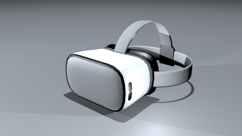 Visor VR 3D Model .c4d .max .obj .3ds .fbx .stl .blend 