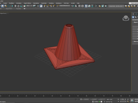 Cono de Transito Modello 3D