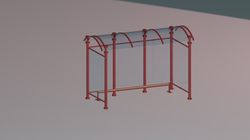 Estacin de autobs 3Dモデル .c4d .max .obj .3ds .fbx .stl .blend