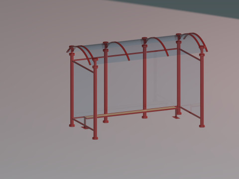 Estacin de autobs 3D Model