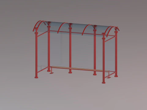 Estacin de autobs 3D Model