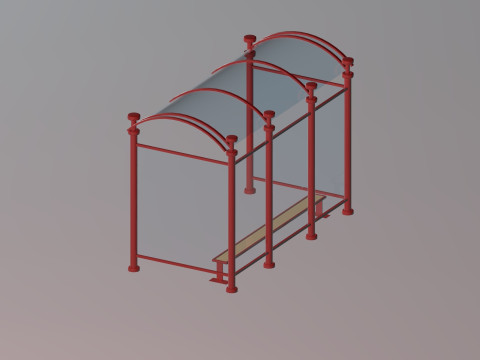 Estacin de autobs 3Dモデル