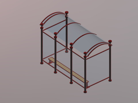 Estacin de autobs 3Dモデル