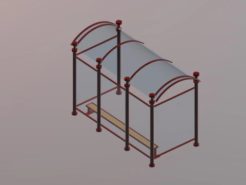 Estacin de autobs 3D Model